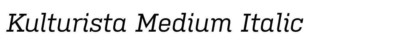 Kulturista Medium Italic